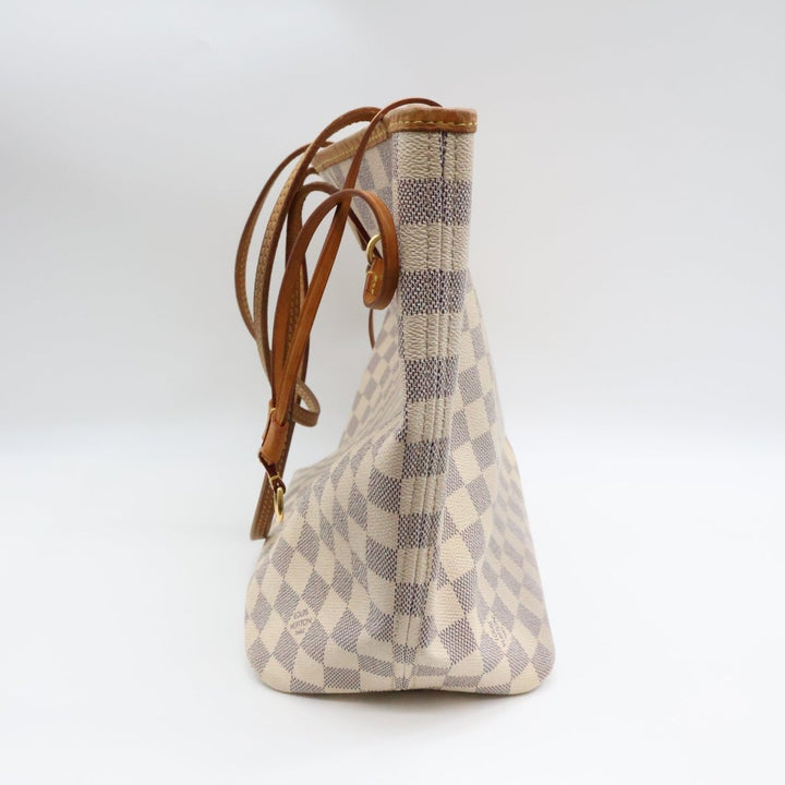 Louis Vuitton Damier Azur Neverfull MM Handbag - Lux Central