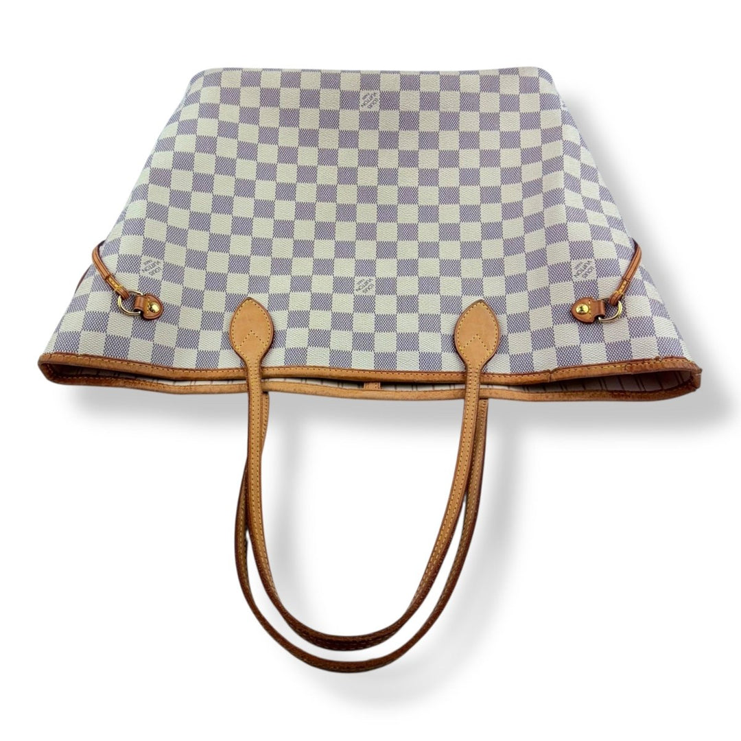 Louis Vuitton Damier Azur Neverfull MM Handbag - Lux Central