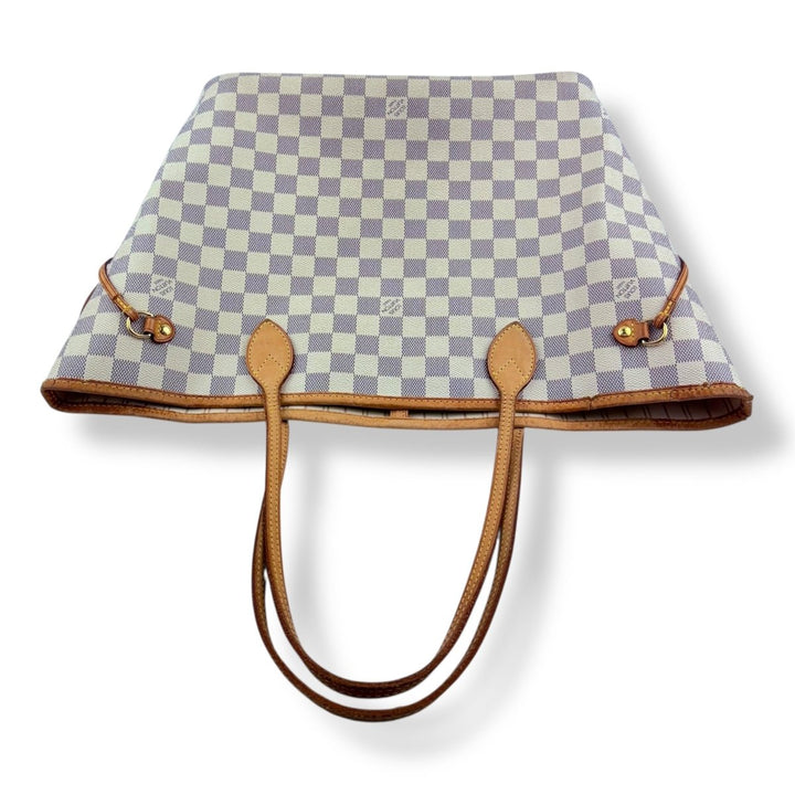 Louis Vuitton Damier Azur Neverfull MM Handbag - Lux Central