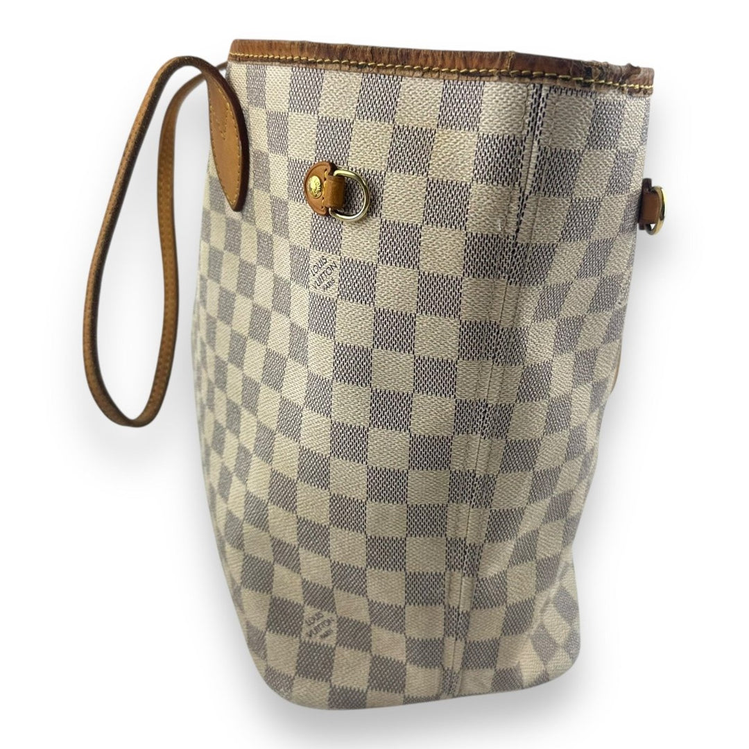 Louis Vuitton Damier Azur Neverfull MM Handbag - Lux Central