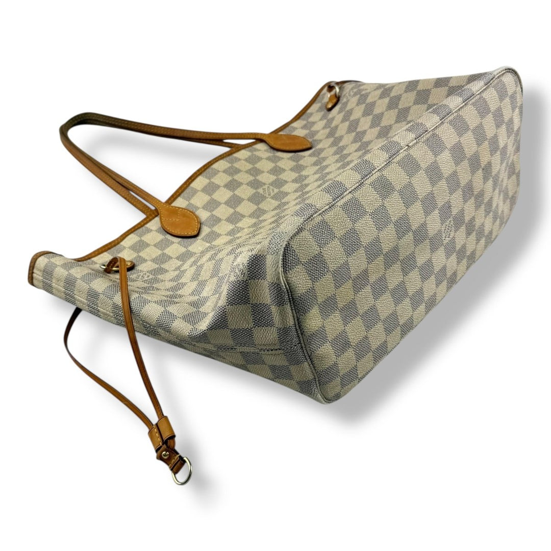 Louis Vuitton Damier Azur Neverfull MM Handbag - Lux Central