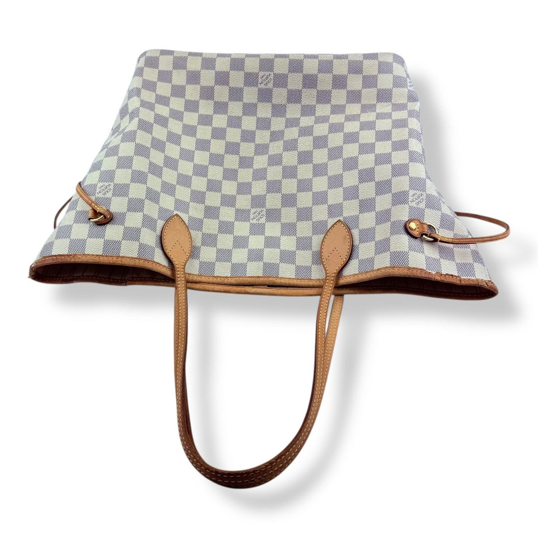 Louis Vuitton Damier Azur Neverfull MM Handbag - Lux Central