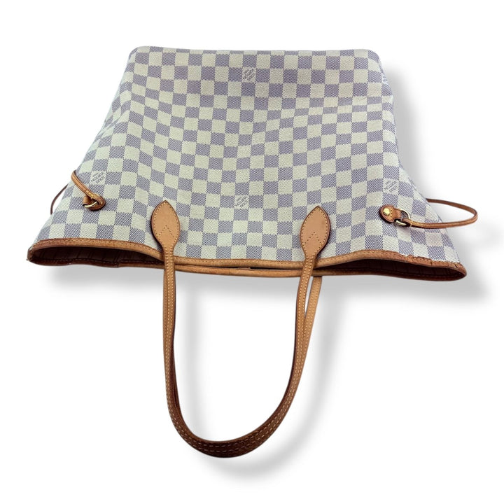Louis Vuitton Damier Azur Neverfull MM Handbag - Lux Central