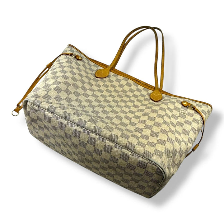 Louis Vuitton Damier Azur Neverfull MM Handbag - Lux Central