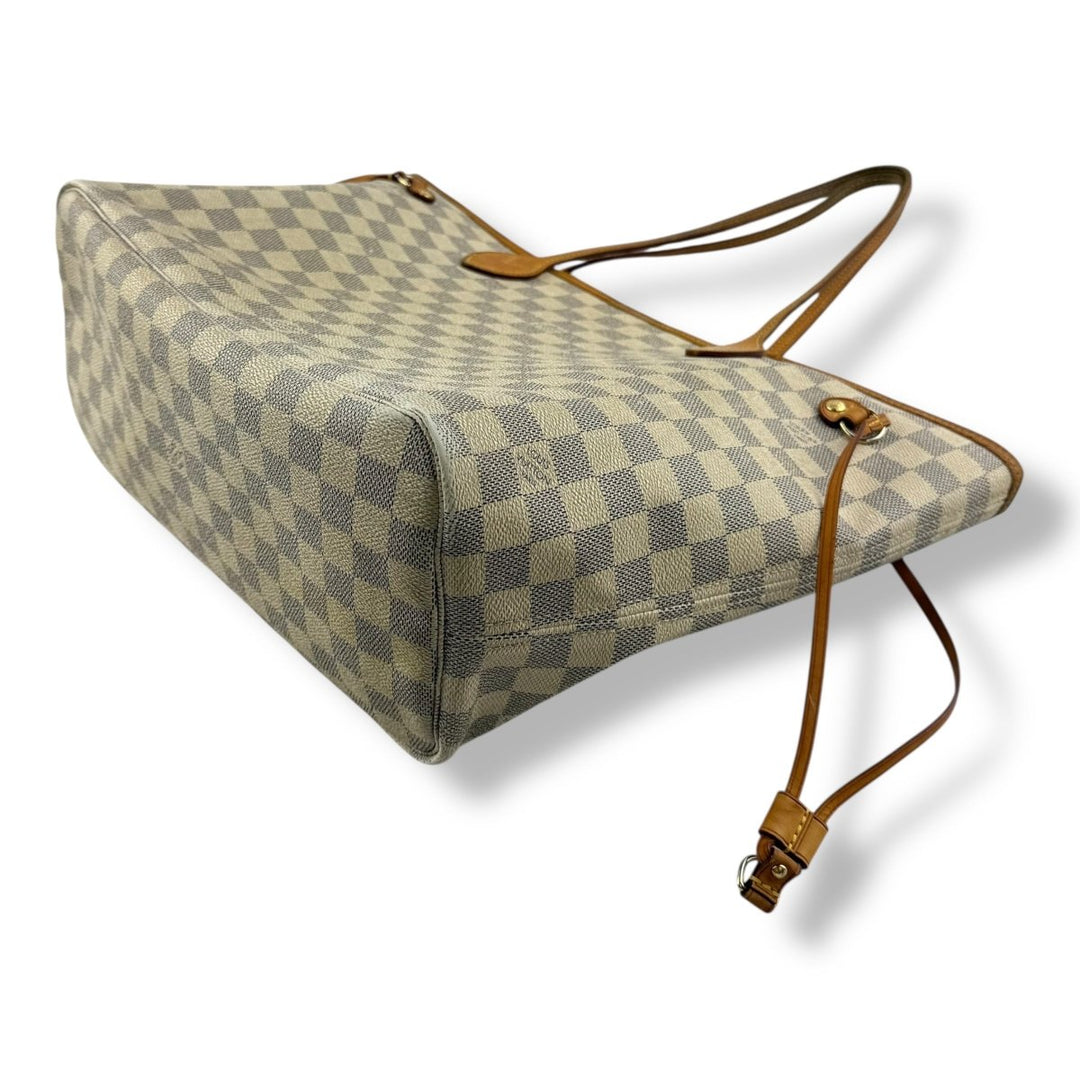 Louis Vuitton Damier Azur Neverfull MM Handbag - Lux Central