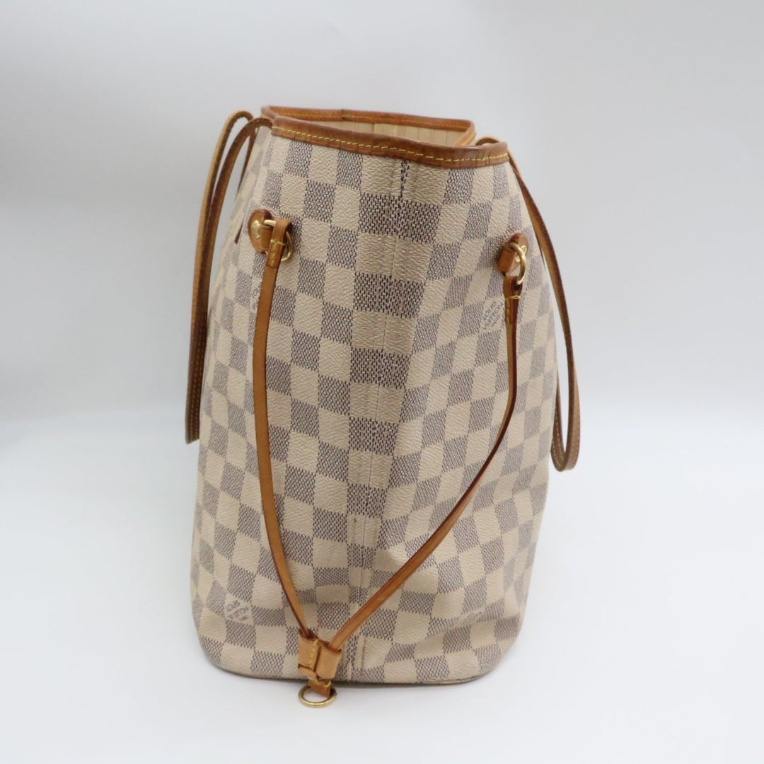 Louis Vuitton Damier Azur Neverfull MM Handbag - Lux Central