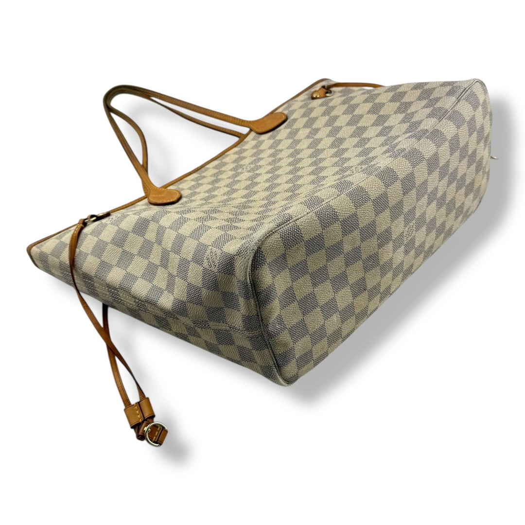Louis Vuitton Damier Azur Neverfull MM Handbag - Lux Central