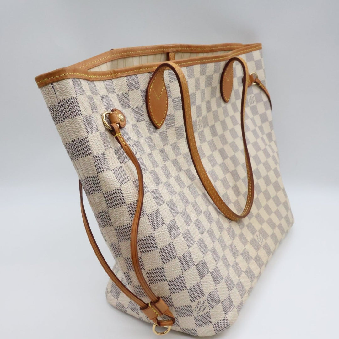 Louis Vuitton Damier Azur Neverfull MM Handbag - Lux Central