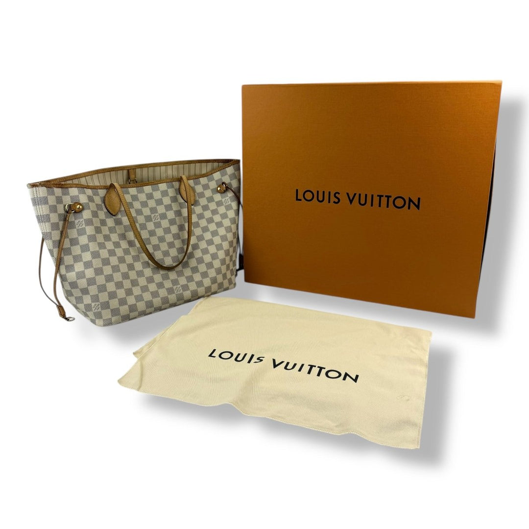 Louis Vuitton Damier Azur Neverfull MM Handbag - Lux Central