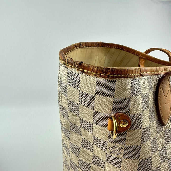 Louis Vuitton Damier Azur Neverfull MM Handbag - Lux Central