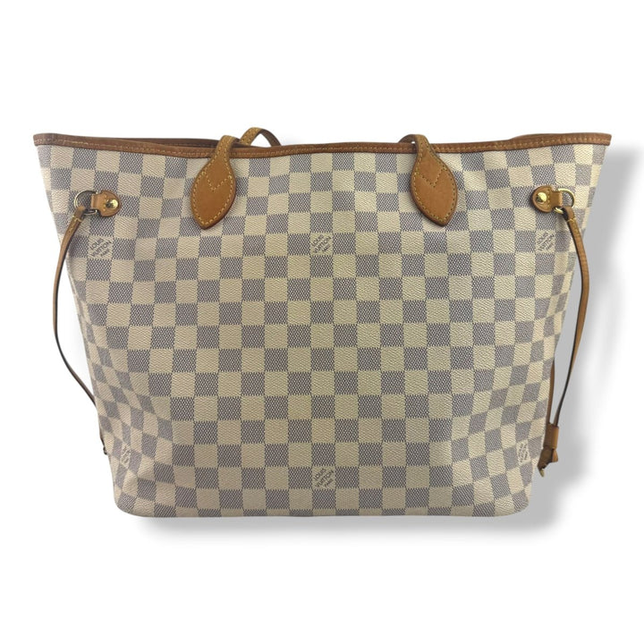Louis Vuitton Damier Azur Neverfull MM Handbag - Lux Central