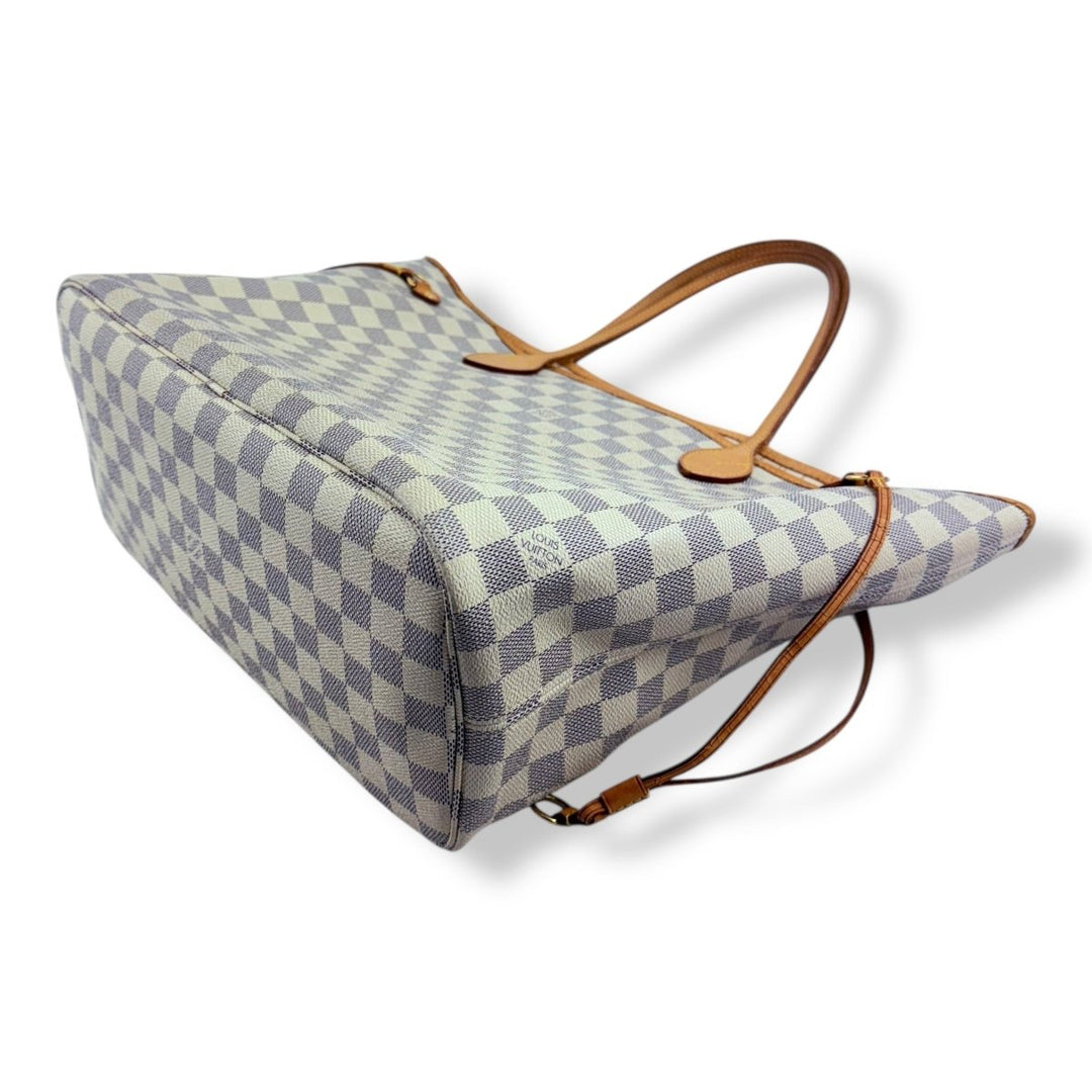 Louis Vuitton Damier Azur Neverfull MM Handbag - Lux Central