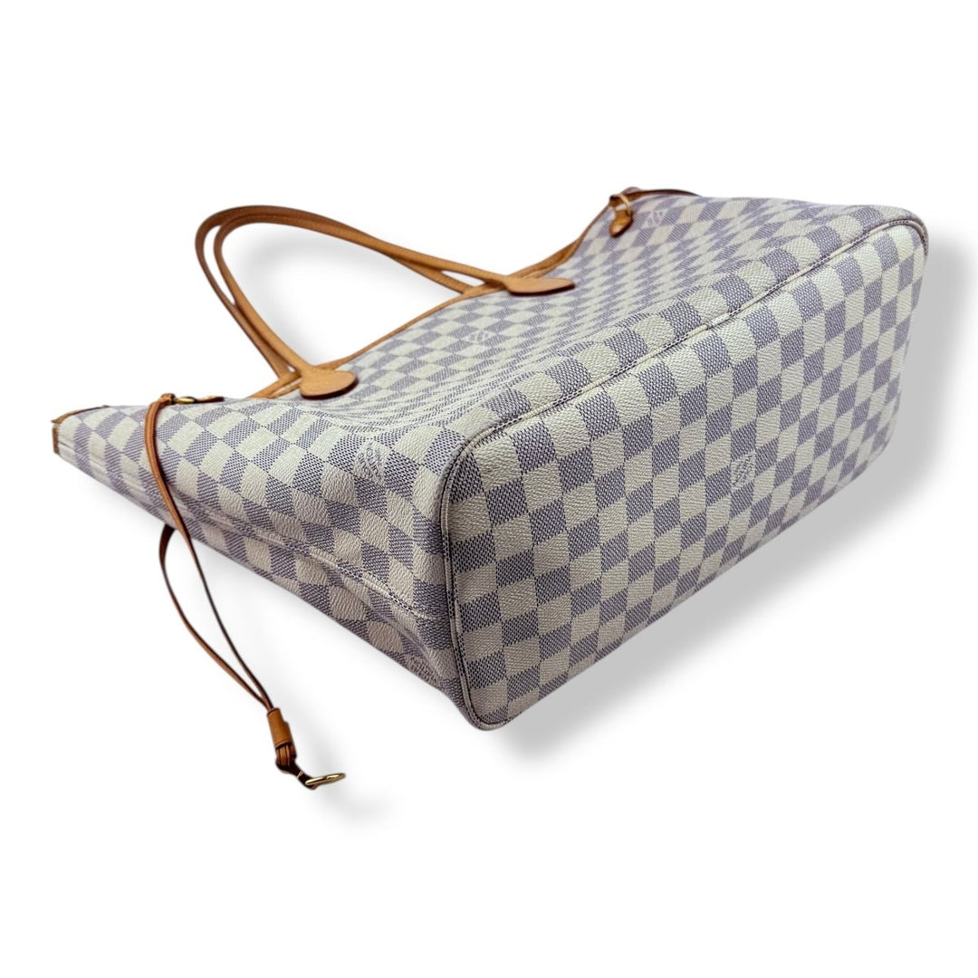 Louis Vuitton Damier Azur Neverfull MM Handbag - Lux Central