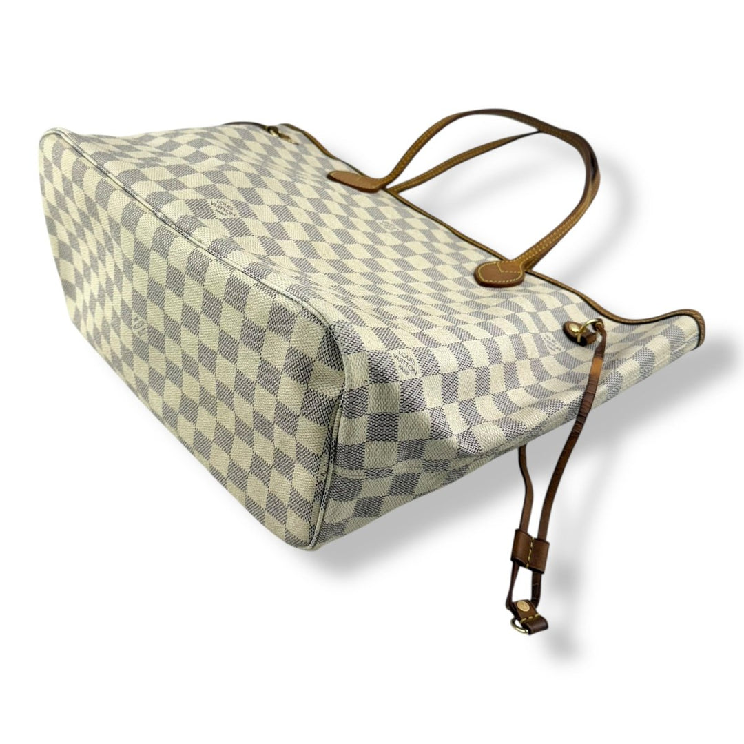 Louis Vuitton Damier Azur Neverfull MM Handbag - Lux Central