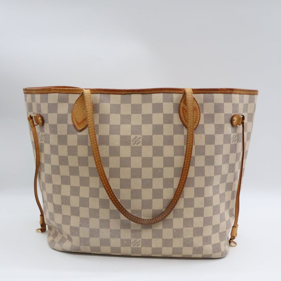 Louis Vuitton Damier Azur Neverfull MM Handbag - Lux Central