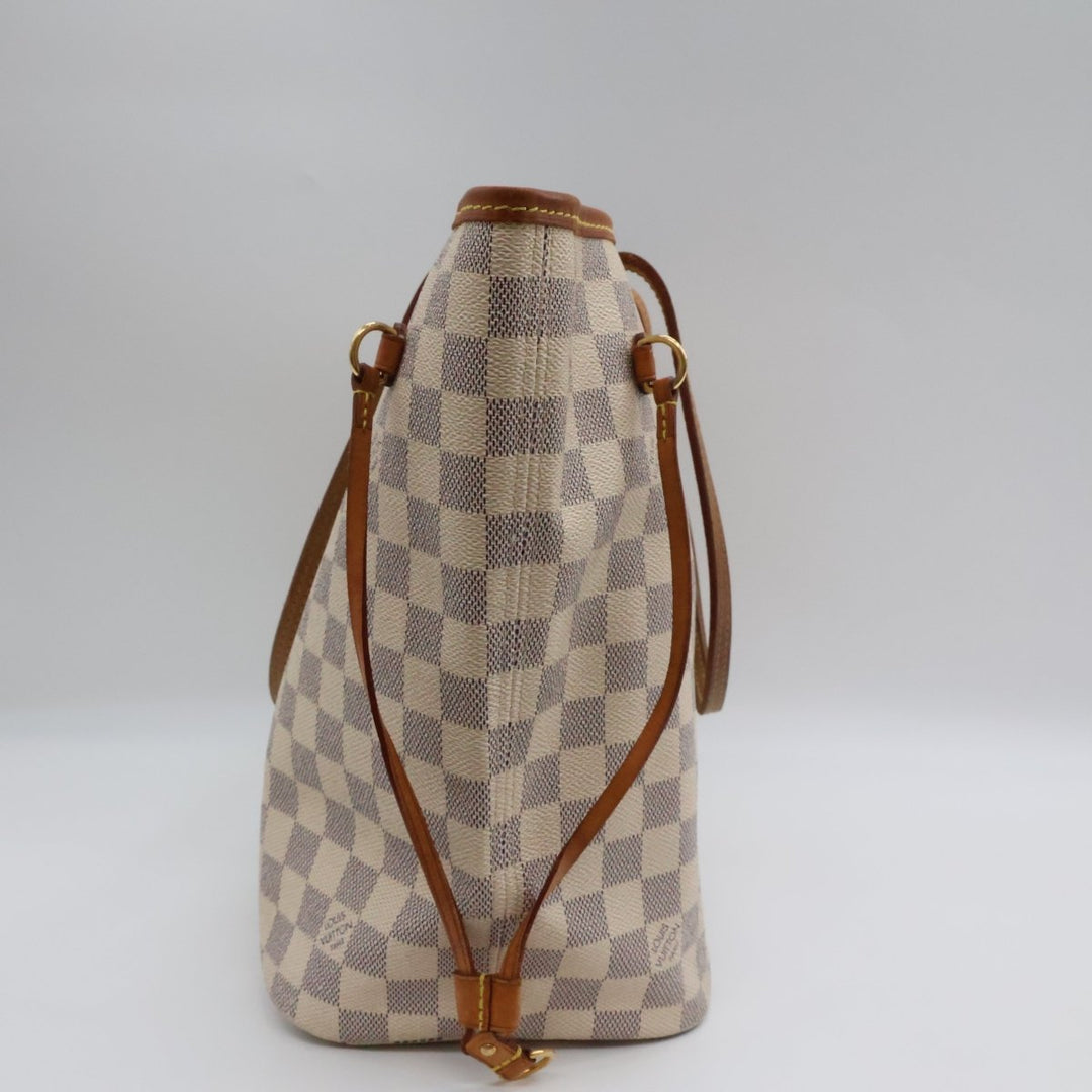 Louis Vuitton Damier Azur Neverfull MM Handbag - Lux Central