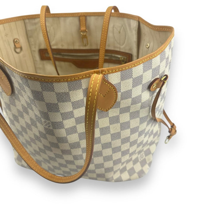 Louis Vuitton Damier Azur Neverfull MM Handbag - Lux Central