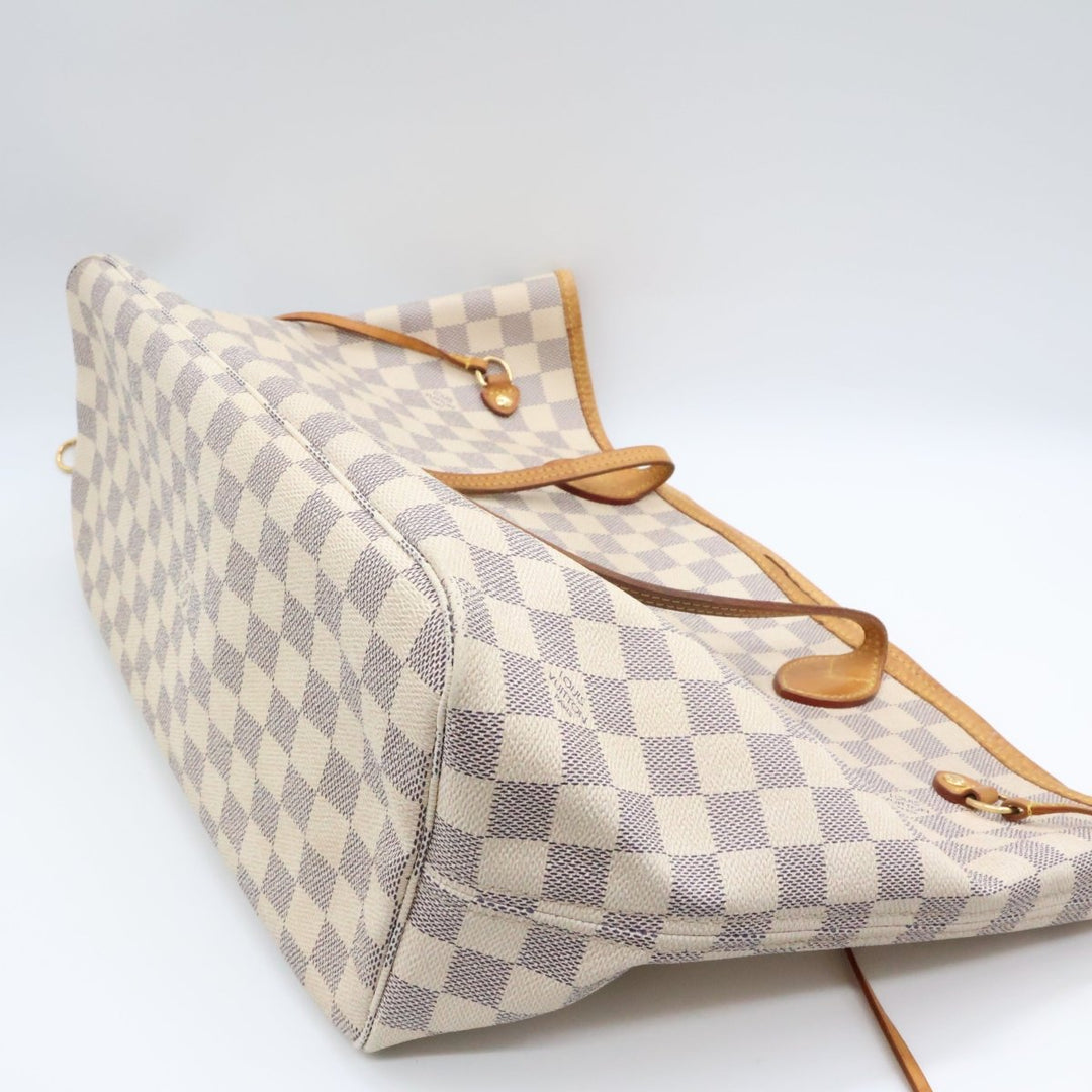 Louis Vuitton Damier Azur Neverfull MM Handbag - Lux Central