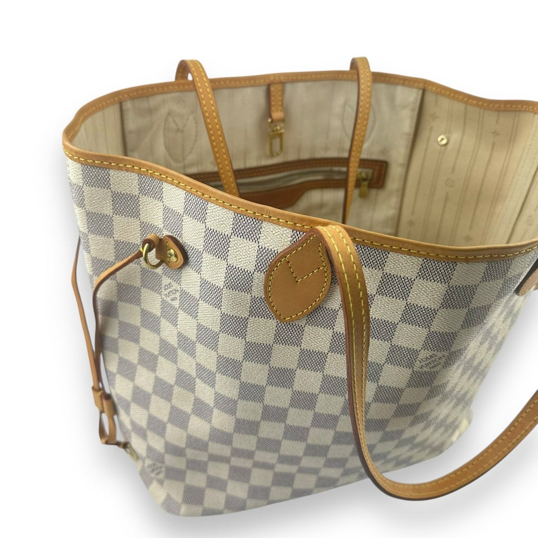 Louis Vuitton Damier Azur Neverfull MM Handbag - Lux Central