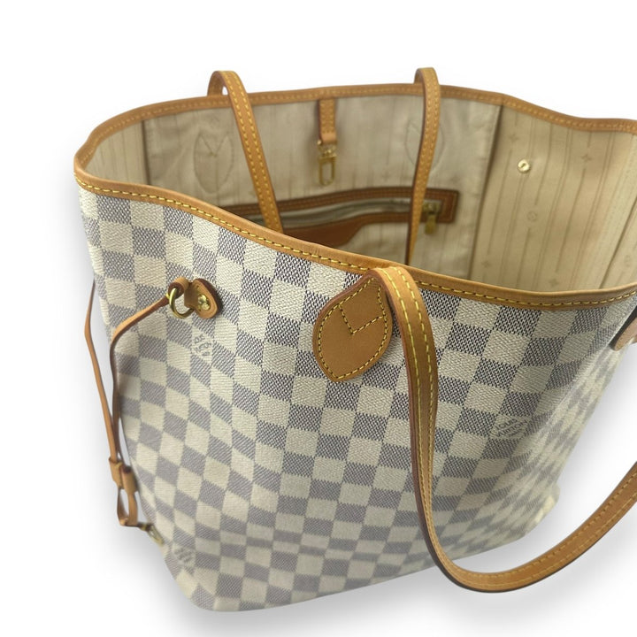 Louis Vuitton Damier Azur Neverfull MM Handbag - Lux Central