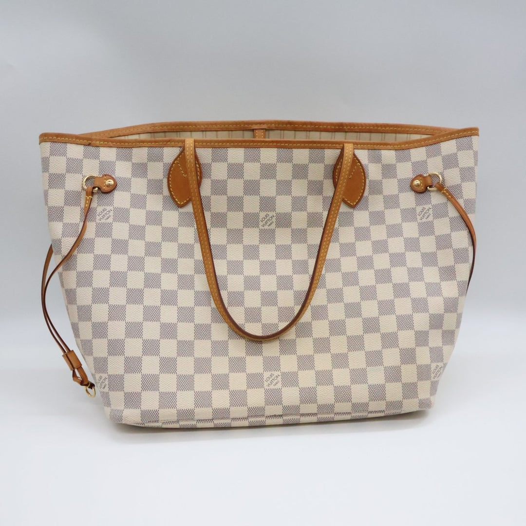 Louis Vuitton Damier Azur Neverfull MM Handbag - Lux Central