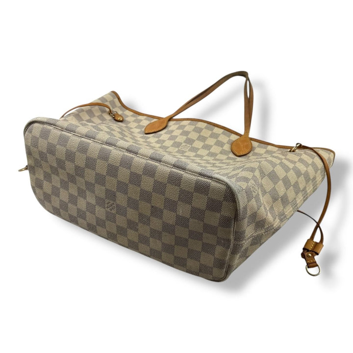 Louis Vuitton Damier Azur Neverfull MM Handbag - Lux Central