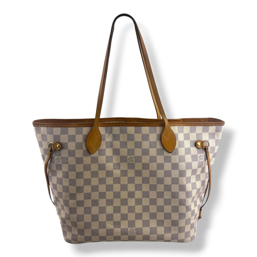 Louis Vuitton Damier Azur Neverfull MM Handbag - Lux Central