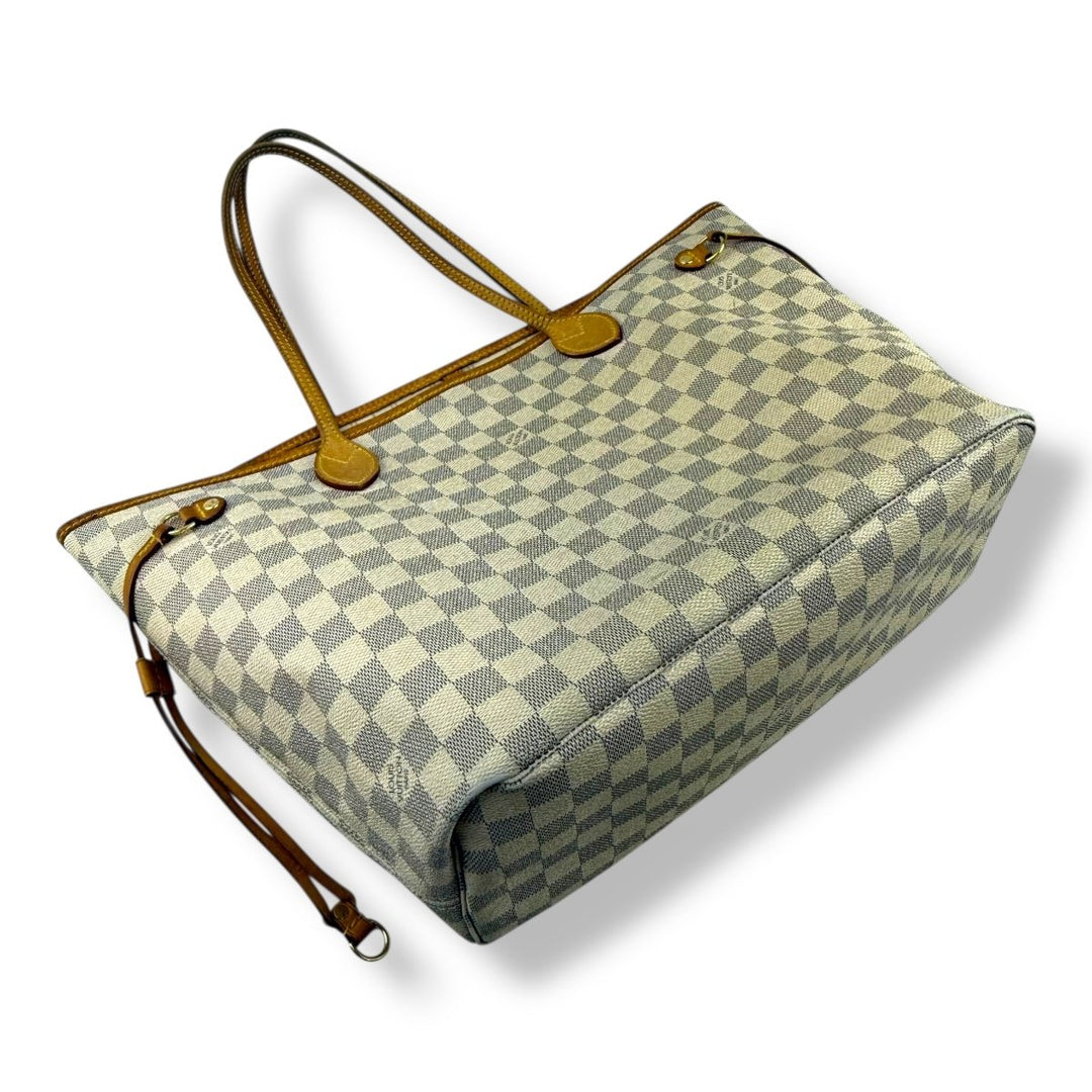 Louis Vuitton Damier Azur Neverfull MM Handbag - Lux Central
