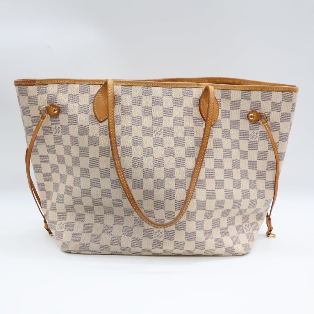 Louis Vuitton Damier Azur Neverfull MM Handbag - Lux Central