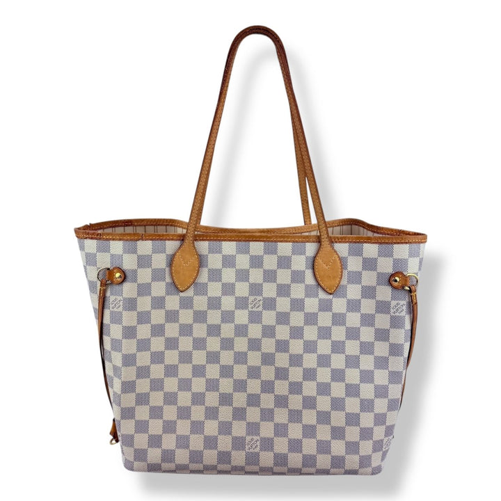 Louis Vuitton Damier Azur Neverfull MM Handbag - Lux Central