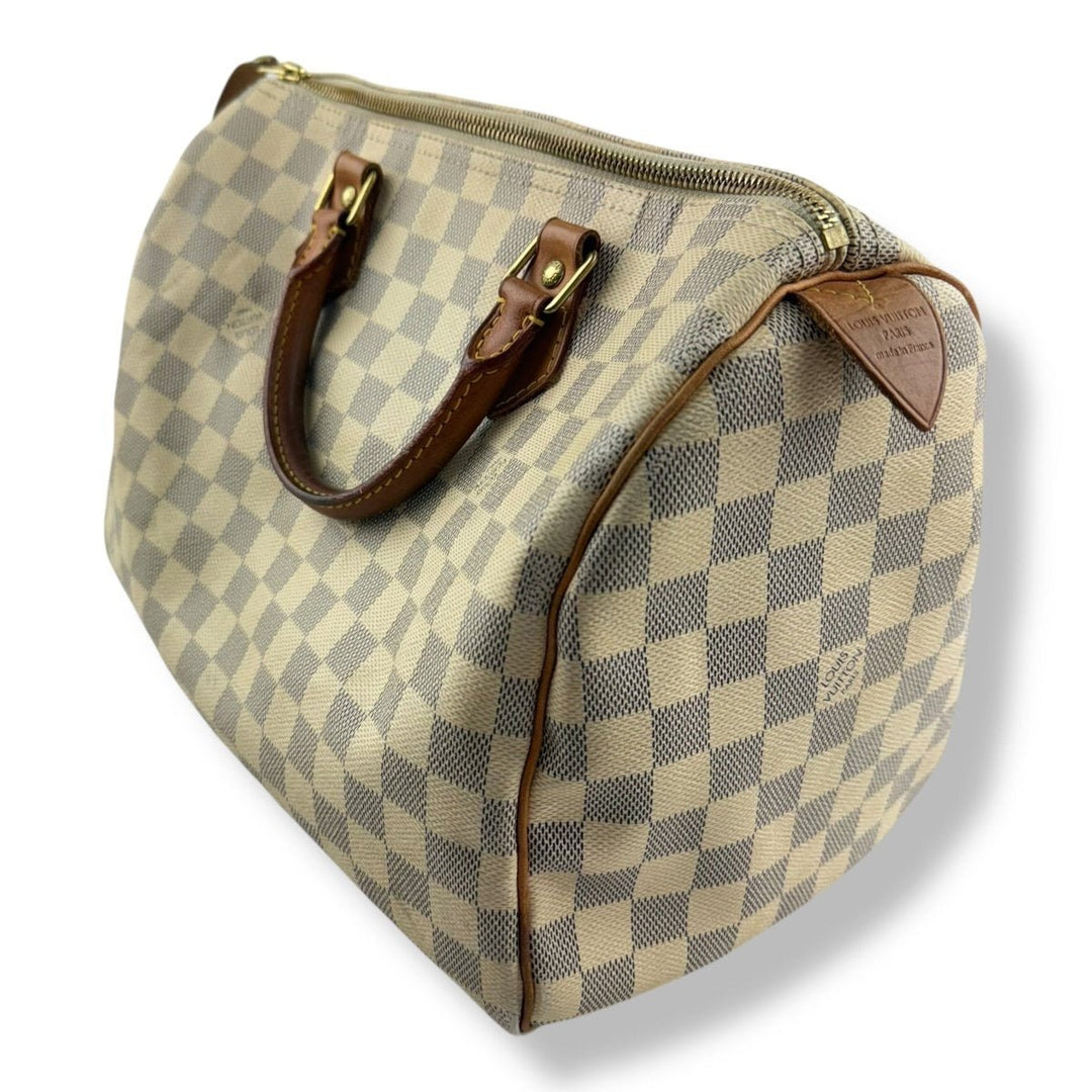 Louis Vuitton Damier Azur Speedy 30 Handbag - Lux Central