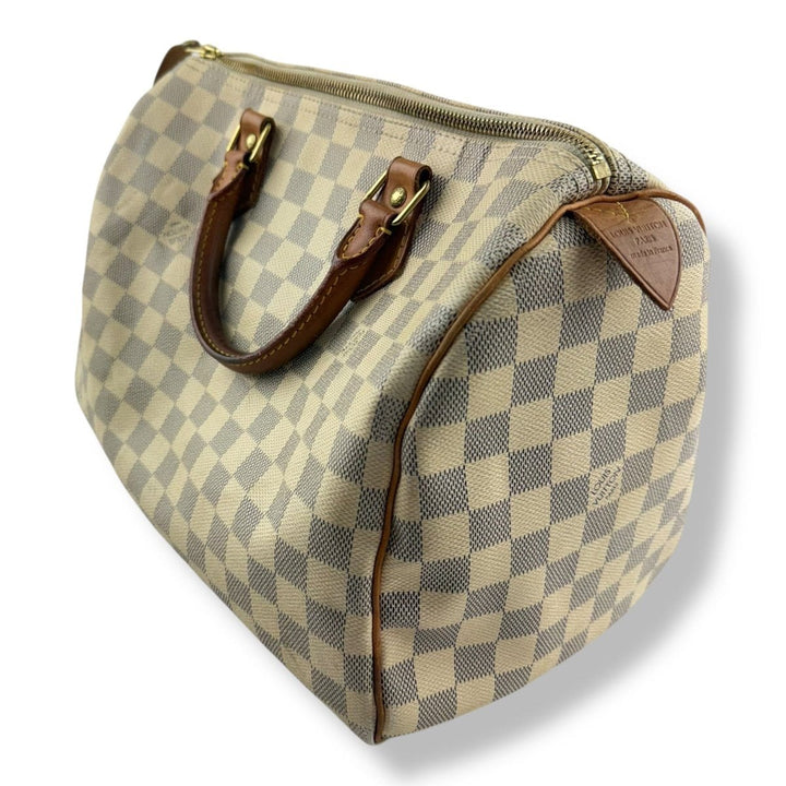 Louis Vuitton Damier Azur Speedy 30 Handbag - Lux Central