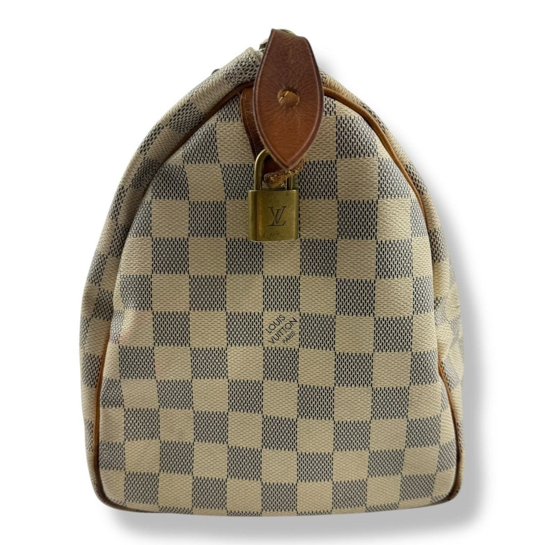 Louis Vuitton Damier Azur Speedy 30 Handbag - Lux Central