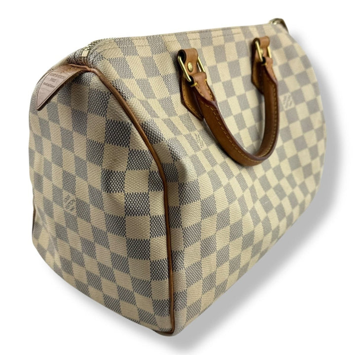 Louis Vuitton Damier Azur Speedy 30 Handbag - Lux Central