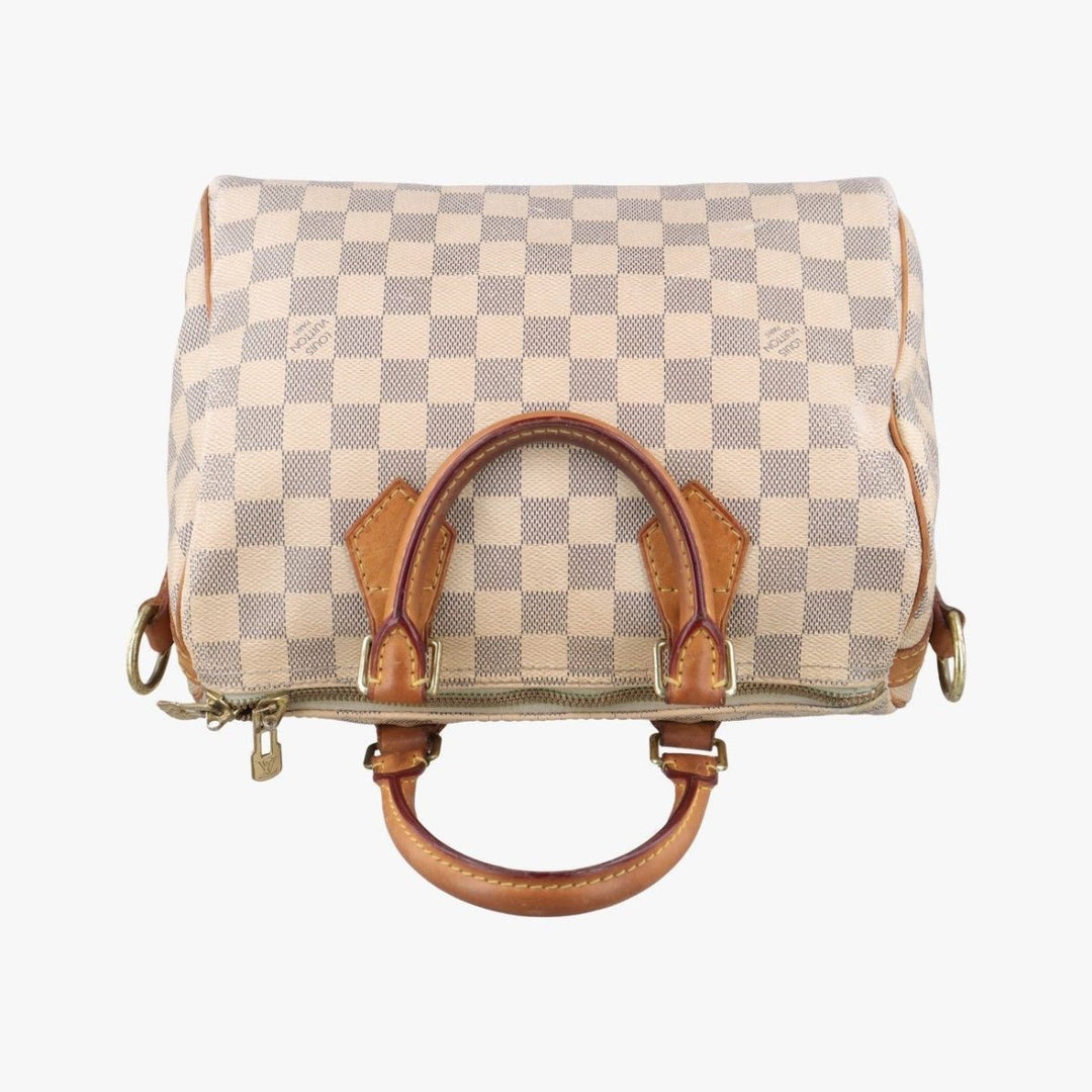 Louis Vuitton Damier Azur Speedy Bandouliere 25 Handbag - Lux Central