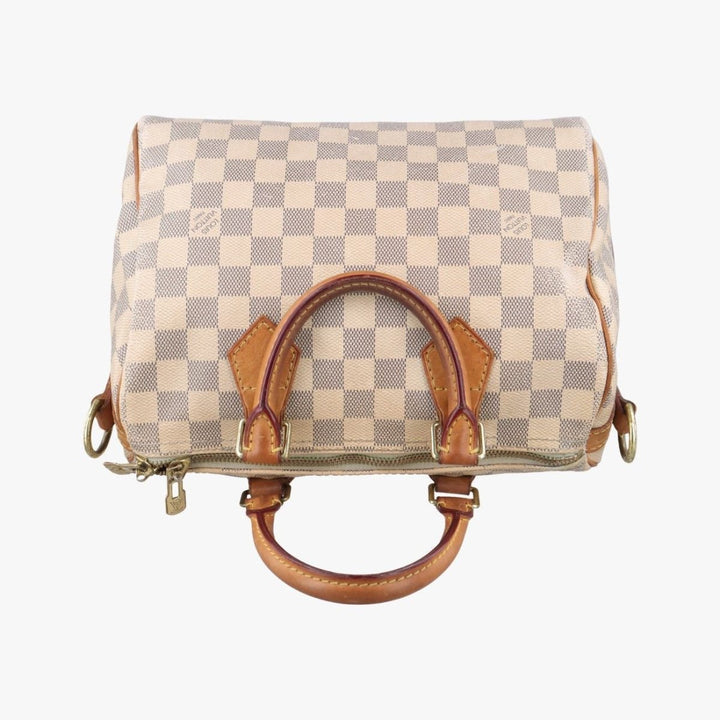 Louis Vuitton Damier Azur Speedy Bandouliere 25 Handbag - Lux Central