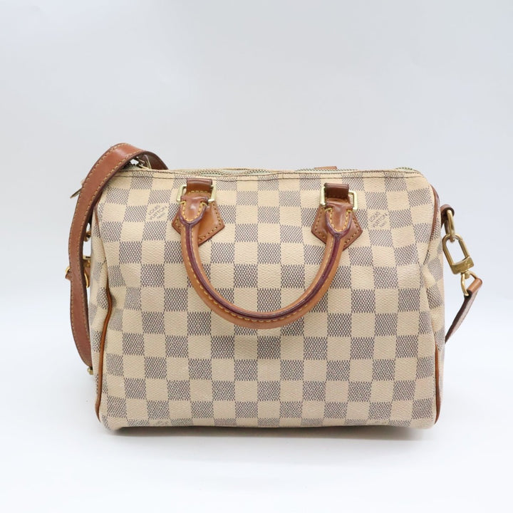 Louis Vuitton Damier Azur Speedy Bandouliere 25 Handbag - Lux Central
