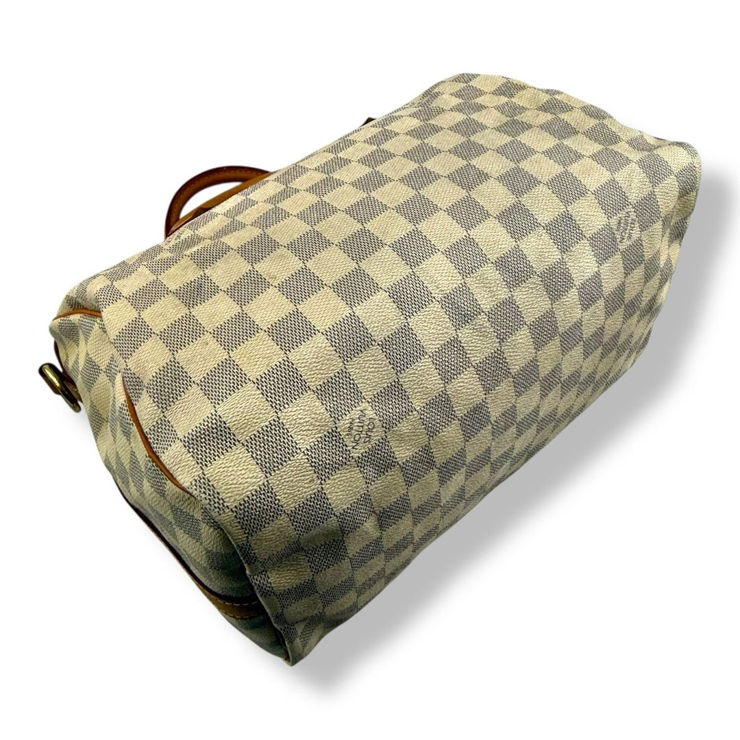 Louis Vuitton Damier Azur Speedy Bandouliere 30 Handbag - Lux Central