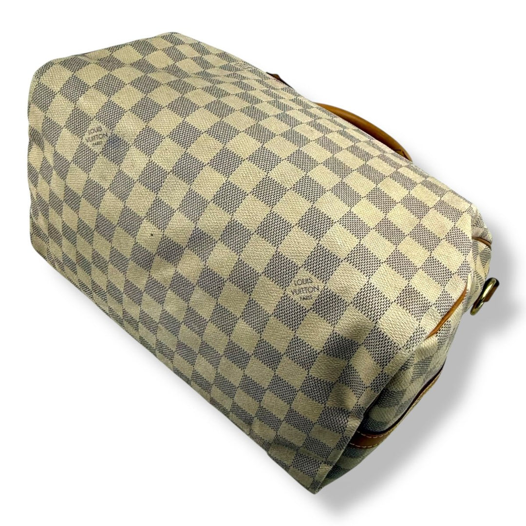 Louis Vuitton Damier Azur Speedy Bandouliere 30 Handbag - Lux Central