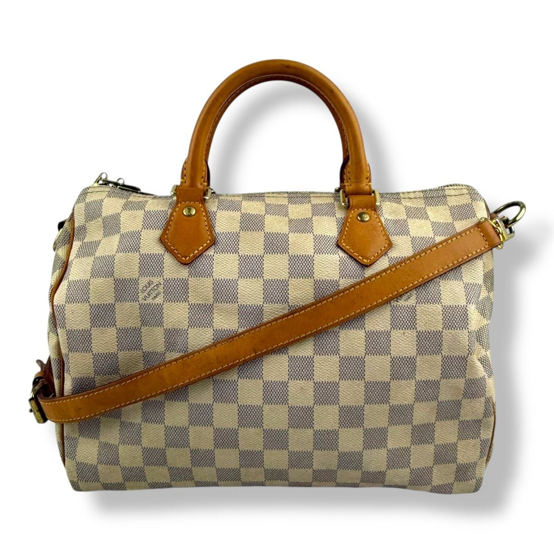 Louis Vuitton Damier Azur Speedy Bandouliere 30 Handbag - Lux Central