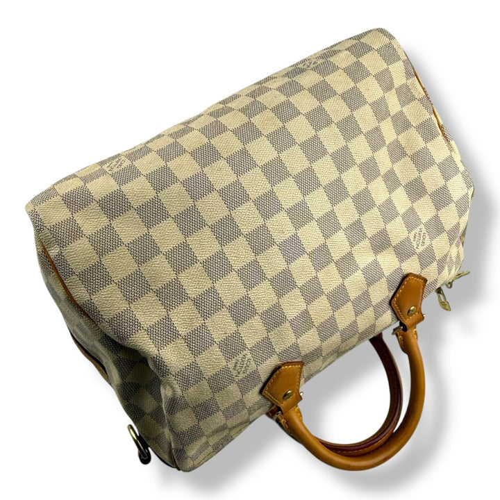 Louis Vuitton Damier Azur Speedy Bandouliere 30 Handbag - Lux Central