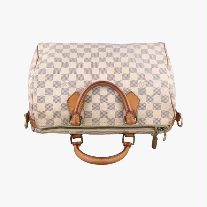 Louis Vuitton Damier Azur Speedy Bandouliere 35 Handbag - Lux Central