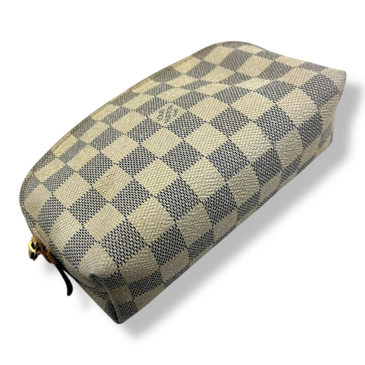 Louis Vuitton Damier Azur Travel Cosmetic PM Pouch - Lux Central