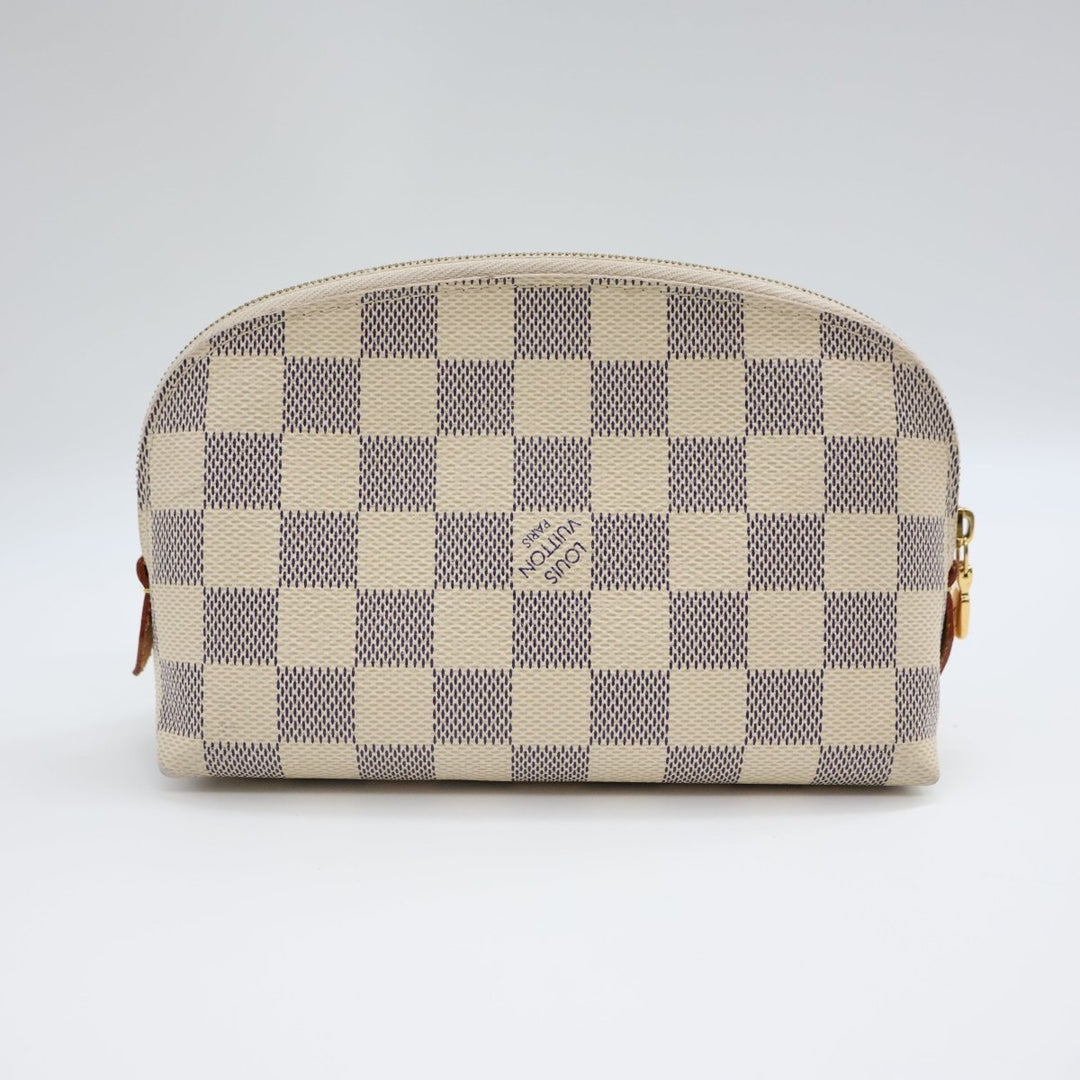 Louis Vuitton Damier Azur Travel Cosmetic PM Pouch - Lux Central