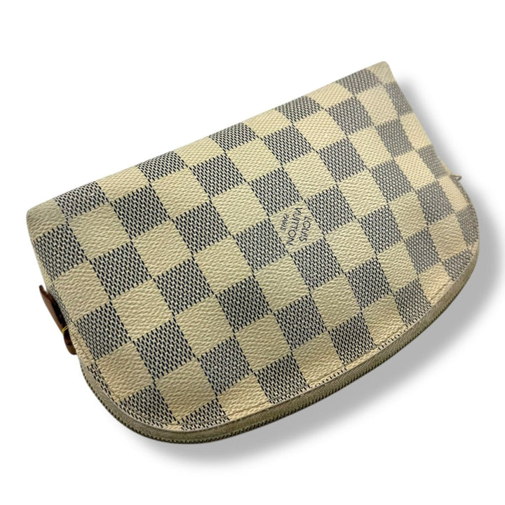 Louis Vuitton Damier Azur Travel Cosmetic PM Pouch - Lux Central