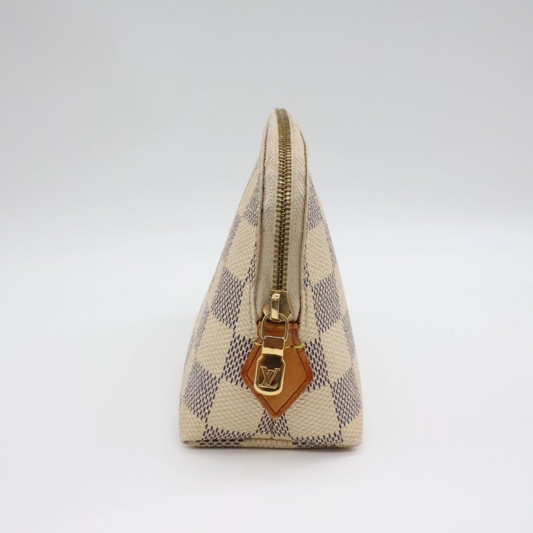 Louis Vuitton Damier Azur Travel Cosmetic PM Pouch - Lux Central