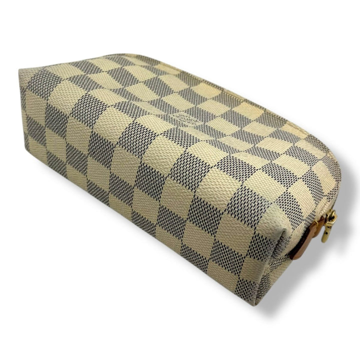 Louis Vuitton Damier Azur Travel Cosmetic PM Pouch - Lux Central