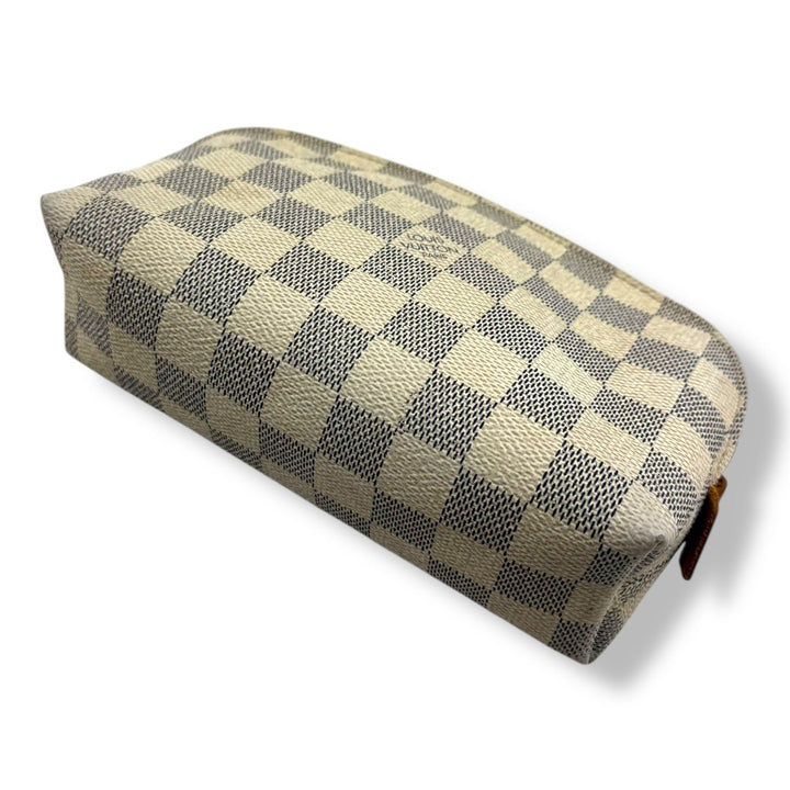Louis Vuitton Damier Azur Travel Cosmetic PM Pouch - Lux Central