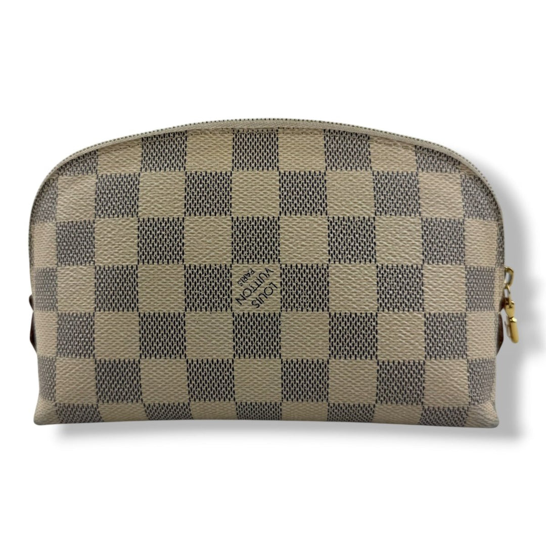 Louis Vuitton Damier Azur Travel Cosmetic PM Pouch - Lux Central