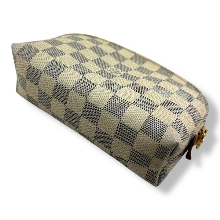 Louis Vuitton Damier Azur Travel Cosmetic PM Pouch - Lux Central